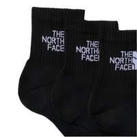 The North Face Unisex Socks 3 Pack Sport Cush Quarter TNF Black