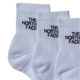 The North Face Unisex Socks 3 Pack Sport Cush Quarter TNF White