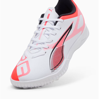 Puma Junior Astro Turf Ultra Play TT White/Black/Glowing Red