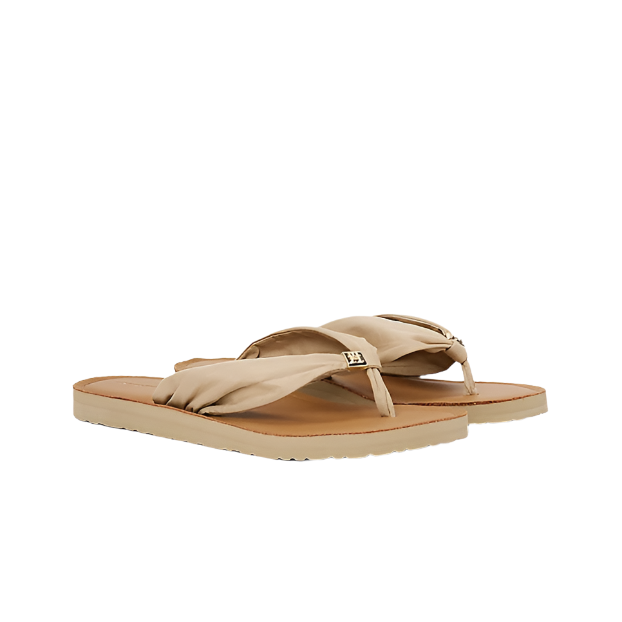 Tommy Hilfiger Womens Sandal Elevated Beach Horseradish
