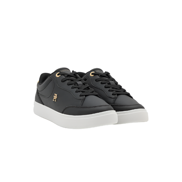 Tommy Hilfiger Womens Trainer Essential Chic Court Sneaker Black
