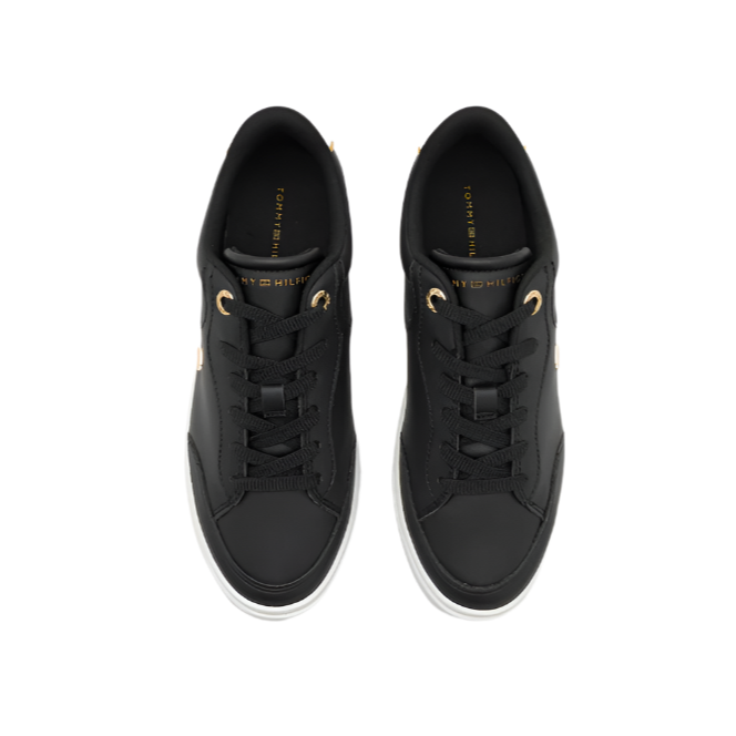 Tommy Hilfiger Womens Trainer Essential Chic Court Sneaker Black
