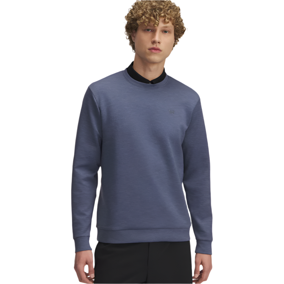 Under Armour Mens Top Drive Midlayer Crew Downpour Grey/Gravel