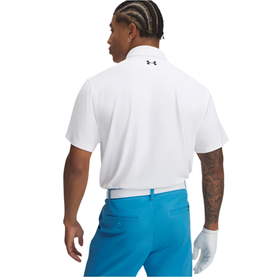 Under Armour Mens Top T2G Pique Polo White/Black