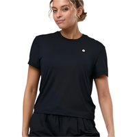 Gym+Coffee Womens Coffee Tee Black