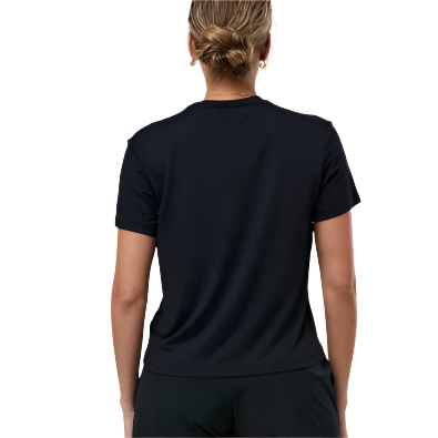 Gym+Coffee Womens Coffee Tee Black