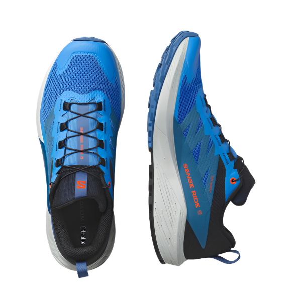 Salomon Mens Trainer Sense Ride 5 French Blue/Black/Dark Blue