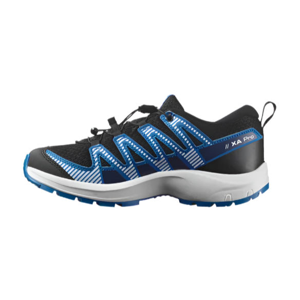 Salomon Junior Unisex Trainer XA Pro V8  Black/White/French Club