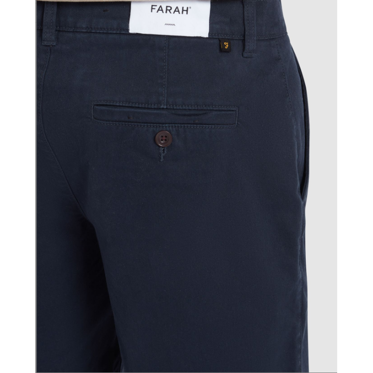 Farah Mens Shorts Hawk STR Twill True Navy