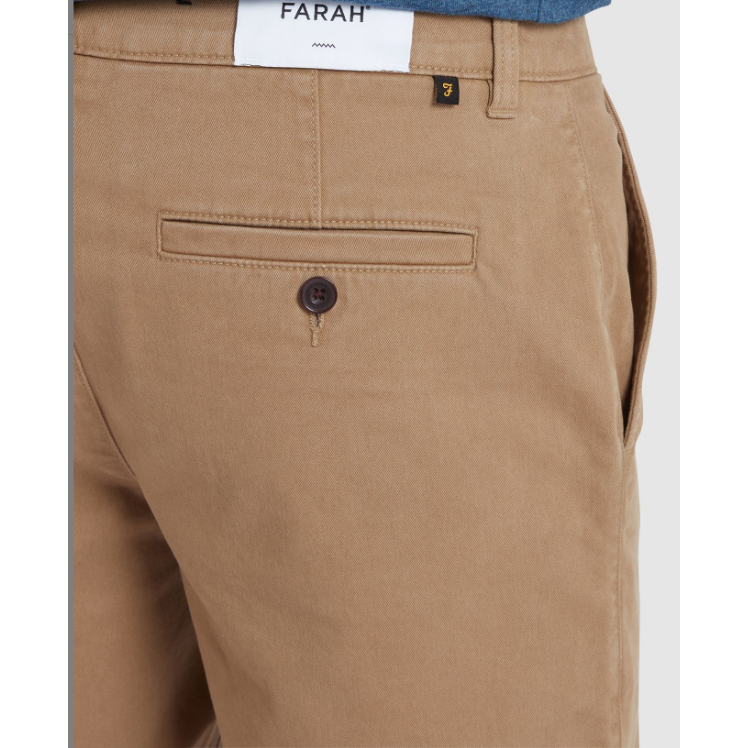 Farah Mens Shorts Hawk STR Twill Beige