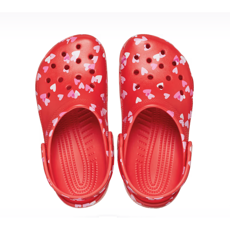 Crocs girls' red slip-on sandal