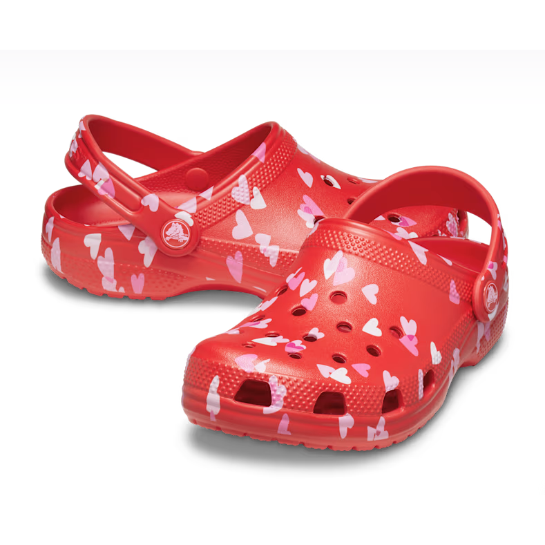 Crocs girls' red slip-on sandal