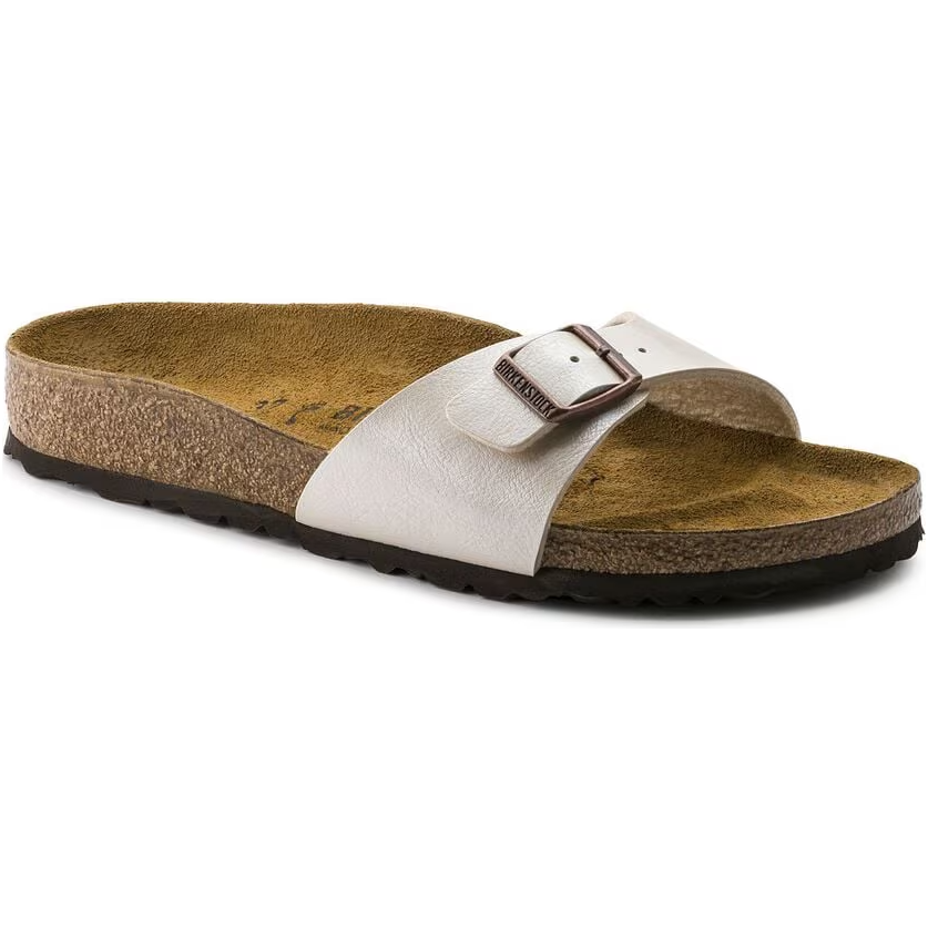 Birkenstock Womens Sandal Madrid Graceful Pearl White
