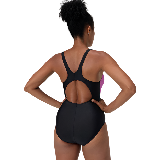 Speedo Womens Swimsuit Colourblock 2.0 Black/Pink