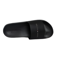 Tommy Hilfiger Mens Slider NYC Pool Slide Black