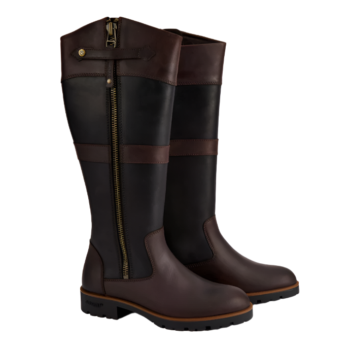 Dubarry Womens Boot Roundstone Black/Brown