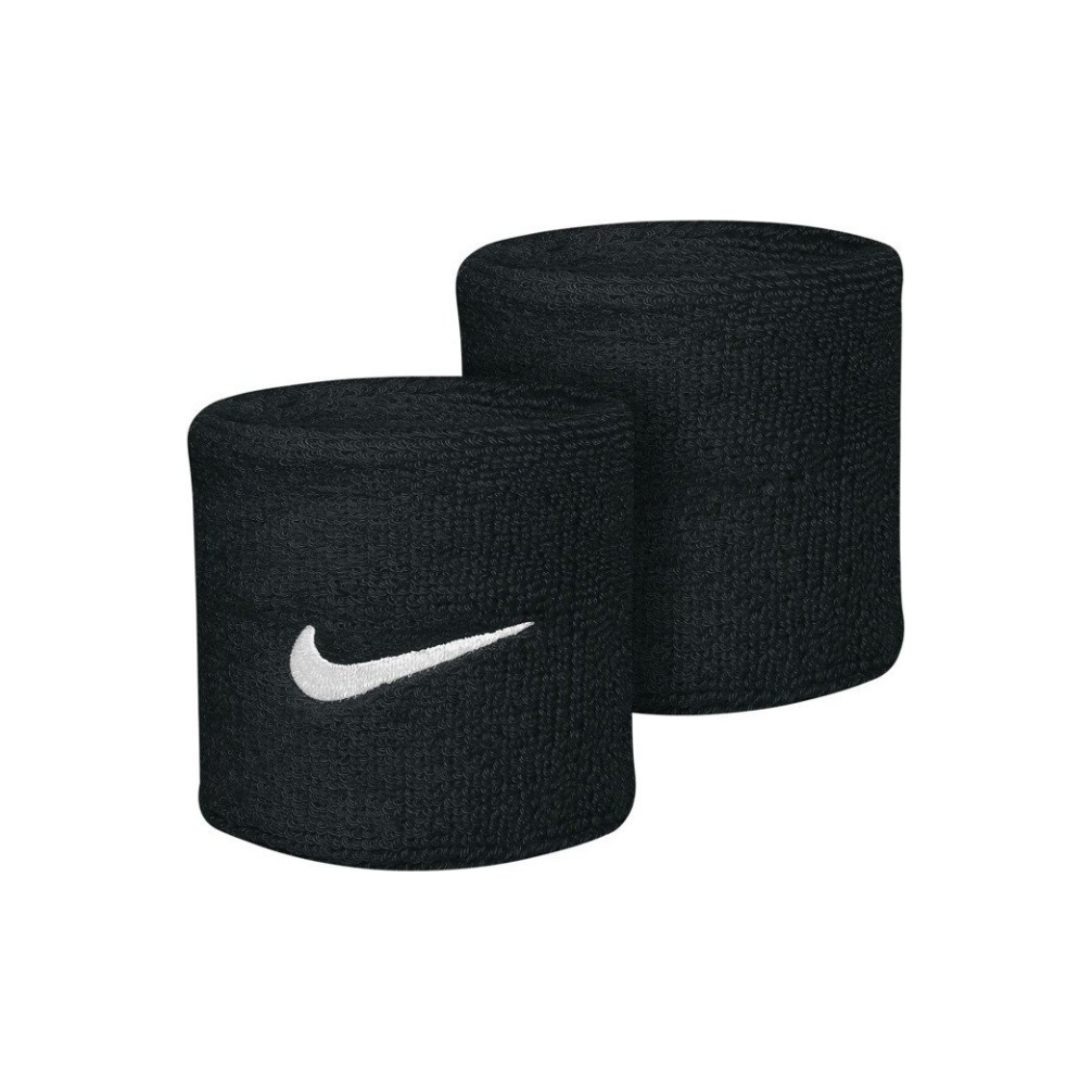 Nike Unisex Wristbands Swoosh Black/White