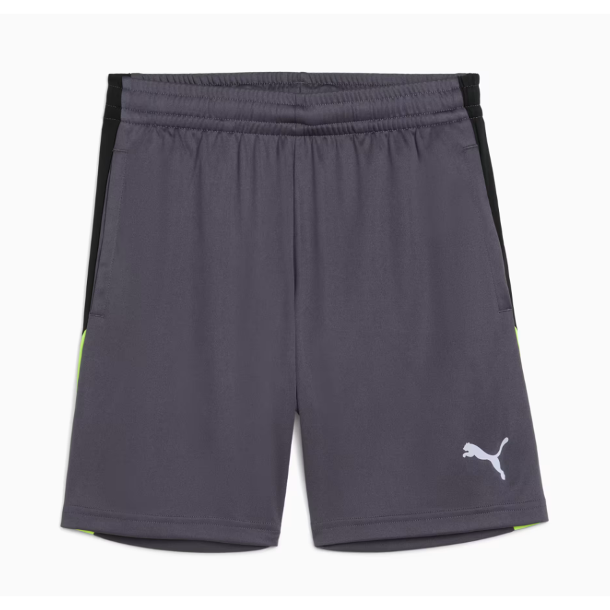 Puma Junior Shorts Individual LIGA Training 2 Puma Galactic Gray/Yellow Alert