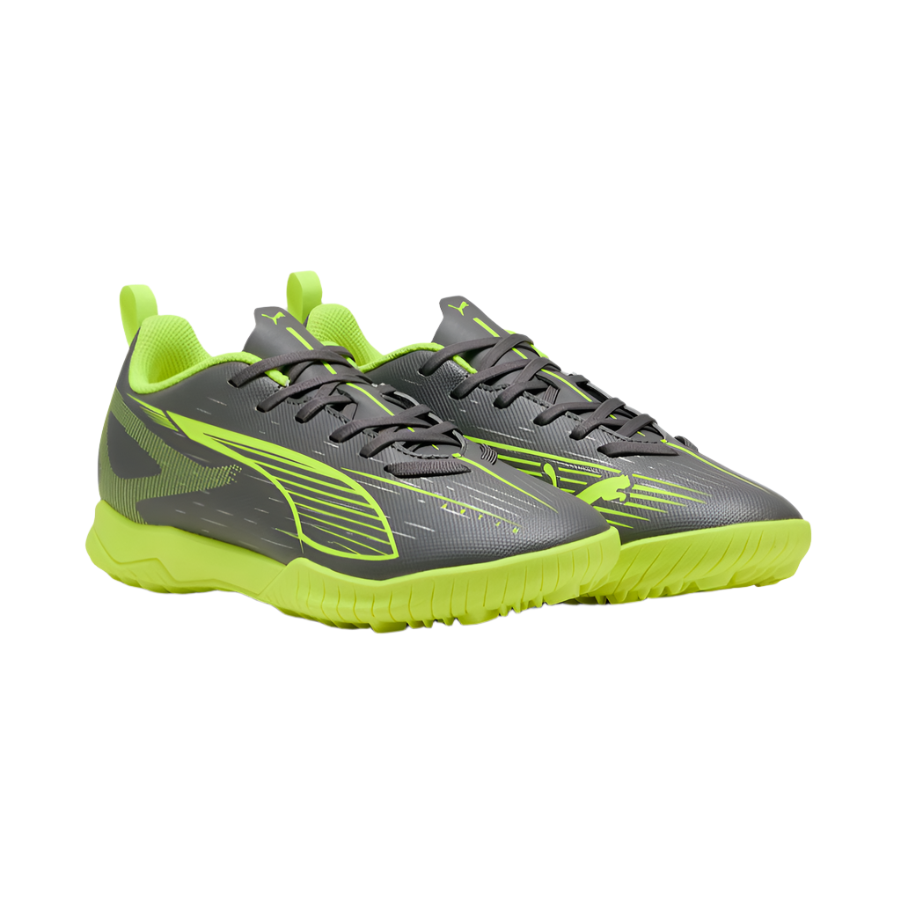 Puma Junior Trainer Ultra 5 Play TT 03 Matte Aged Silver/Yellow Alert/Puma Aged Silver