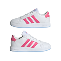 Adidas Girls Trainer Grand Court 2.0 K Cloud White/Pulse Magenta/Glow Blue
