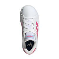 Adidas Girls Trainer Grand Court 2.0 K Cloud White/Pulse Magenta/Glow Blue