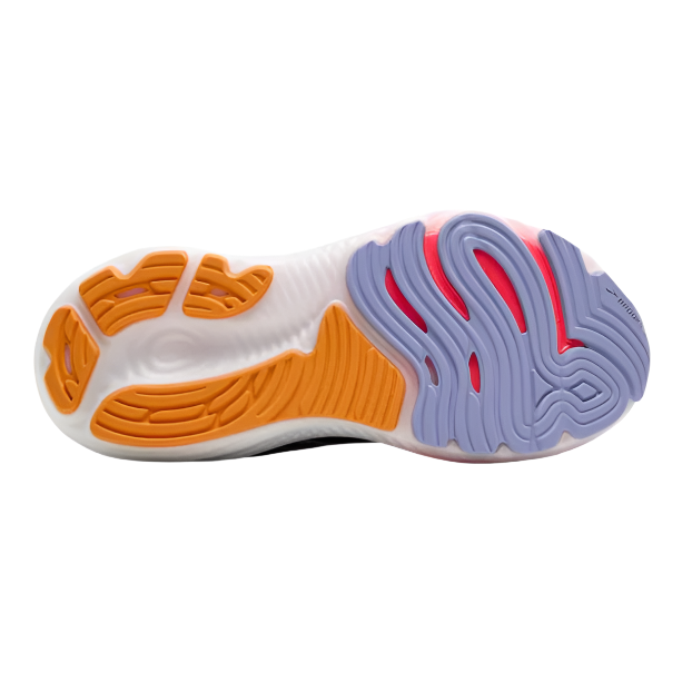 Brooks Womens Trainer Glycerin GTS 22 Black/Blue Heron/Orange
