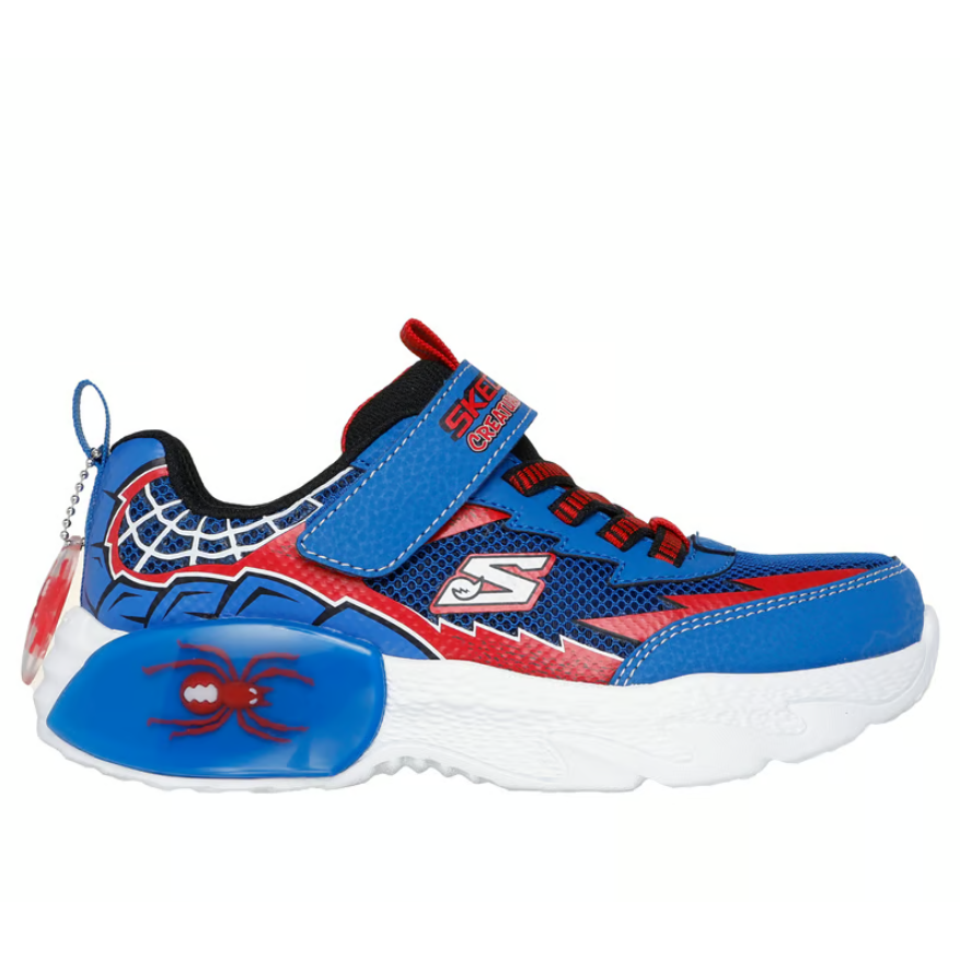 Skechers Boys Trainer Creature-Crawlers Blue/Red