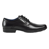 Pod men's black leather lace-up shoe