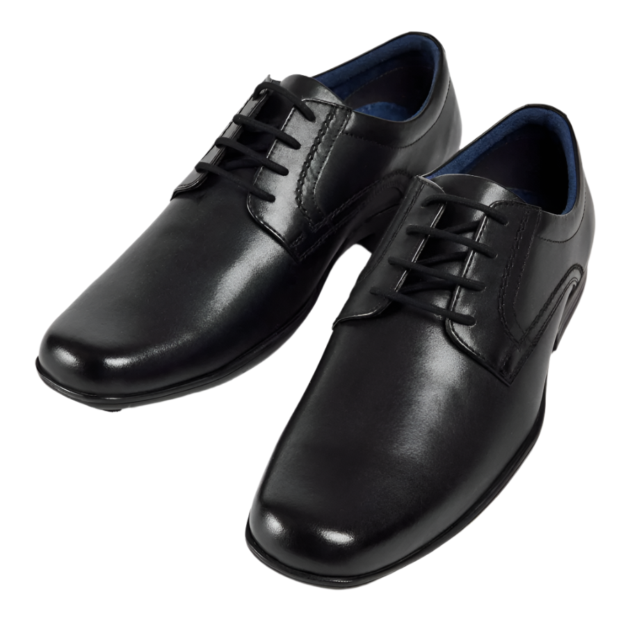 POD Mens Shoe Alec Black Leather