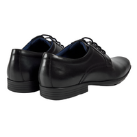 Pod men's black leather lace-up shoe
