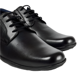 Pod men's black leather lace-up shoe