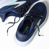 Brooks Womens Trainer Ghost 17 Wide Navy/Green/Turquoise