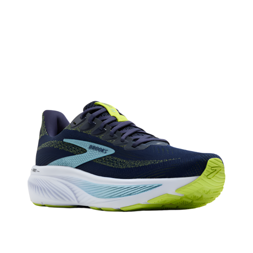 Brooks Mens Trainer Ghost 17 Peacoat/Lime/Blue