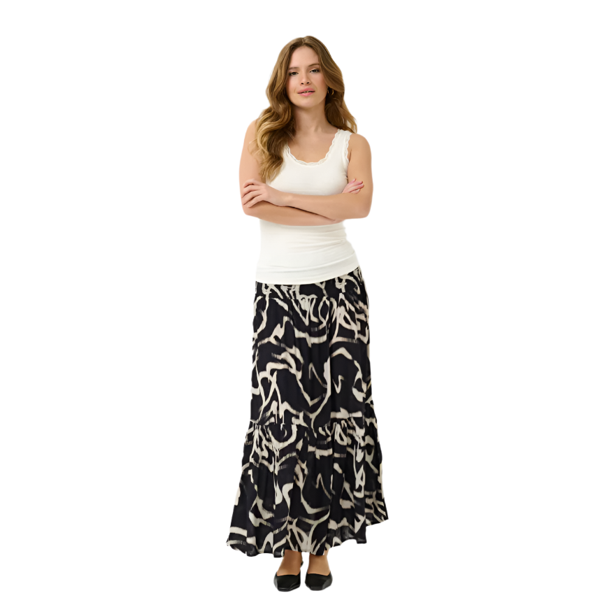 Kaffe Womens Top Omi Chalk