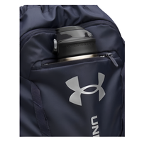 Under Armour Unisex Bag UA Hustle Sackpack Navy/Metallic Silver