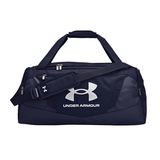 Under Armour Undeniable 5.0 medium navy and silver duffle bag, water-repellent