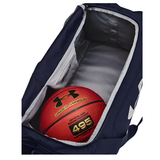 Under Armour Undeniable 5.0 medium navy and silver duffle bag, water-repellent