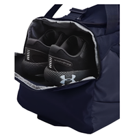 Under Armour Undeniable 5.0 medium navy and silver duffle bag, water-repellent