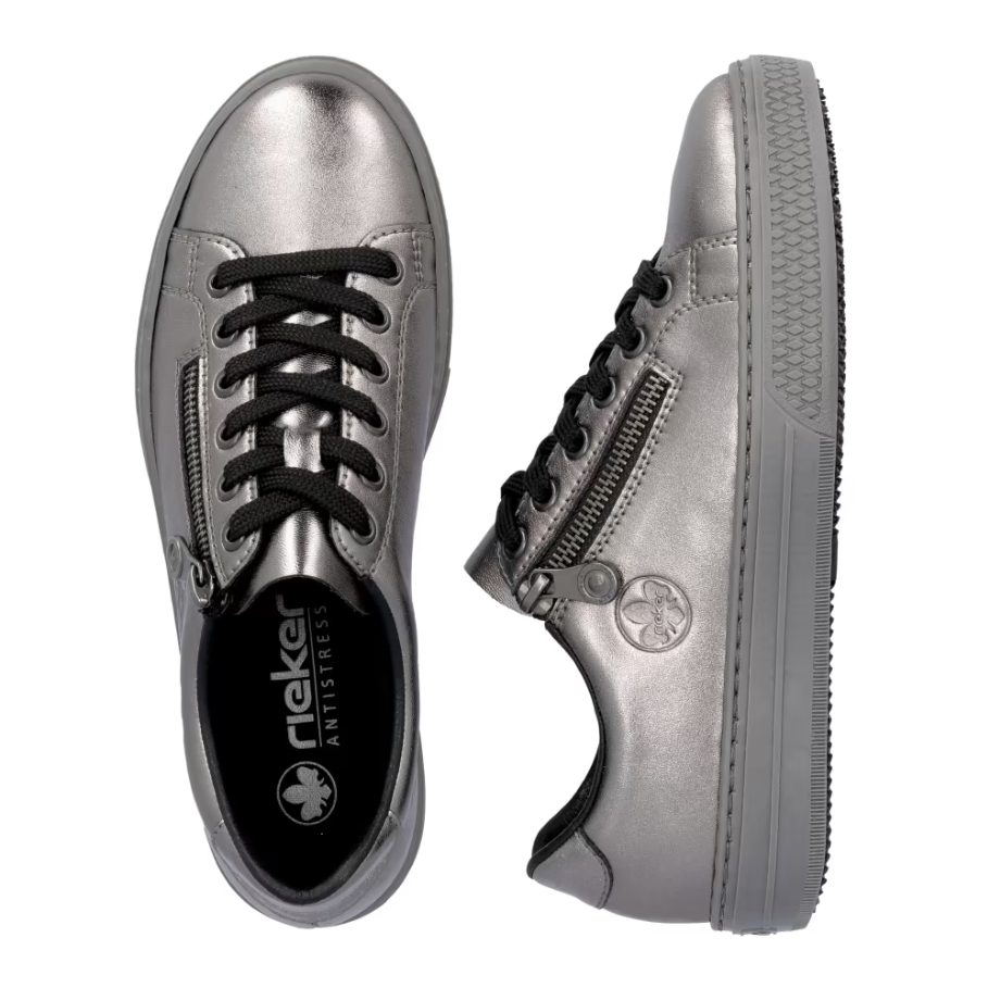 Rieker Womens Shoe L59L1-90 Silver/Platinum