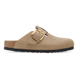 Birkenstock Womens Sandal Boston Big Buckle Tobacco Brown