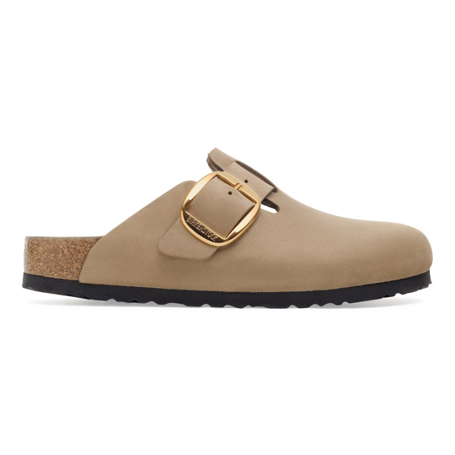 Birkenstock Womens Sandal Boston Big Buckle Tobacco Brown
