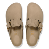 Birkenstock Womens Sandal Boston Big Buckle Tobacco Brown