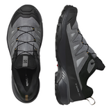 Salomon men's black leather trainer