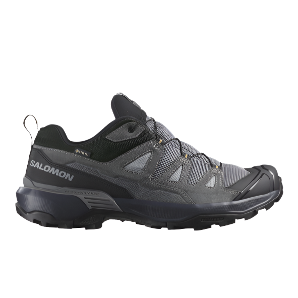 Salomon men's black leather trainer