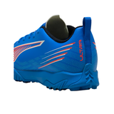 Puma Junior Astro Turf Boot Ultra 6 Play TT Ultra Blue/White/Glowing Red