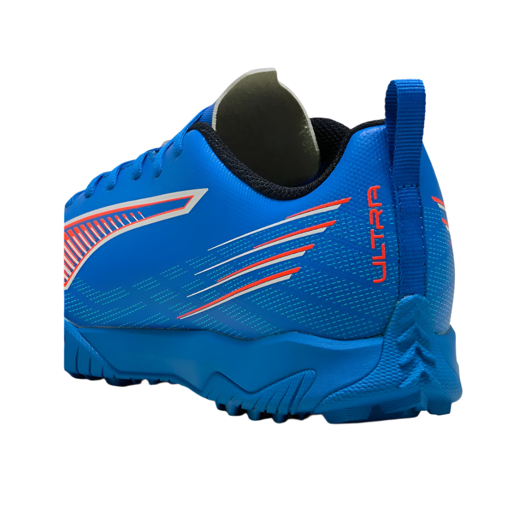 Puma Junior Astro Turf Boot Ultra 6 Play TT Ultra Blue/White/Glowing Red