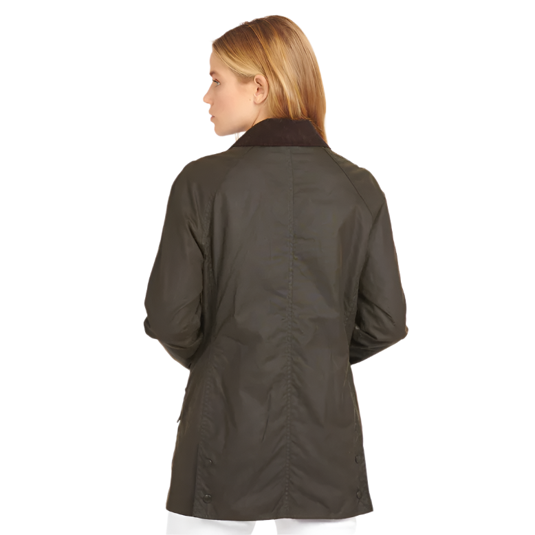 Barbour Womens Wax Jacket Beadnell Olive