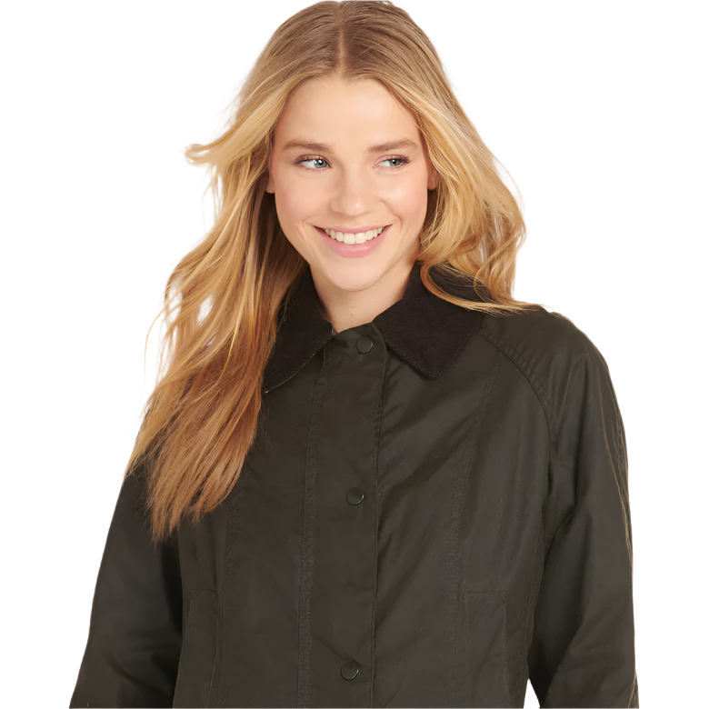 Barbour Womens Wax Jacket Beadnell Olive