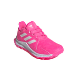 Adidas kids' white and pink lace-up trainer