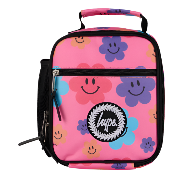 Hype Girls Lunch Bag Happy Flowers Pink